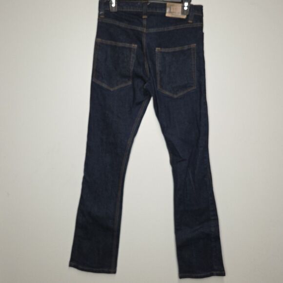 Mintcrew Dark Wash Jeans Flare Leg Mens Size 30 Button Fly EUC - Picture 2 of 6